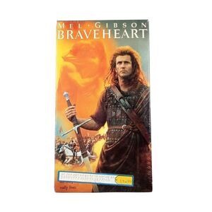 Braveheart Movie VHS New Sealed Watermark Mel Gibson